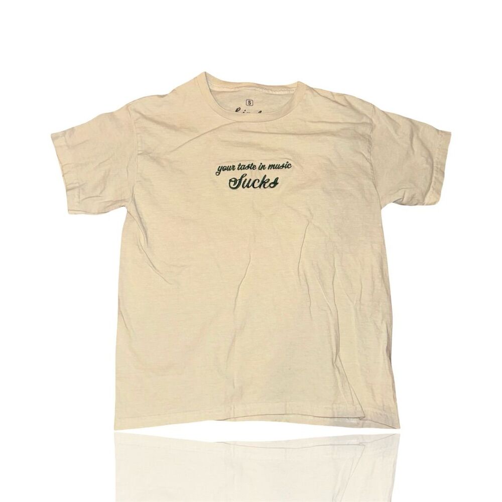 Ripple 1992 Unisex Graphic Tee "Your Taste in Music Sucks" S: Festival: Concert